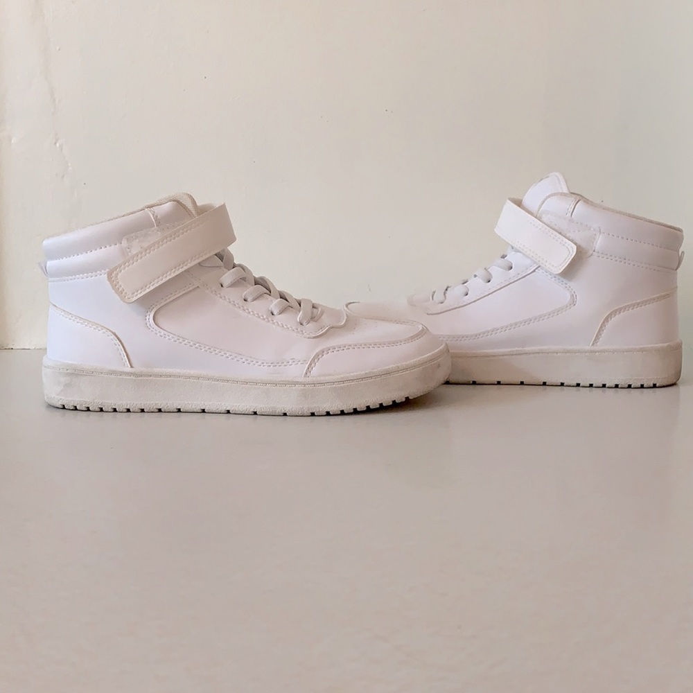 Kids White High Top Sneakers